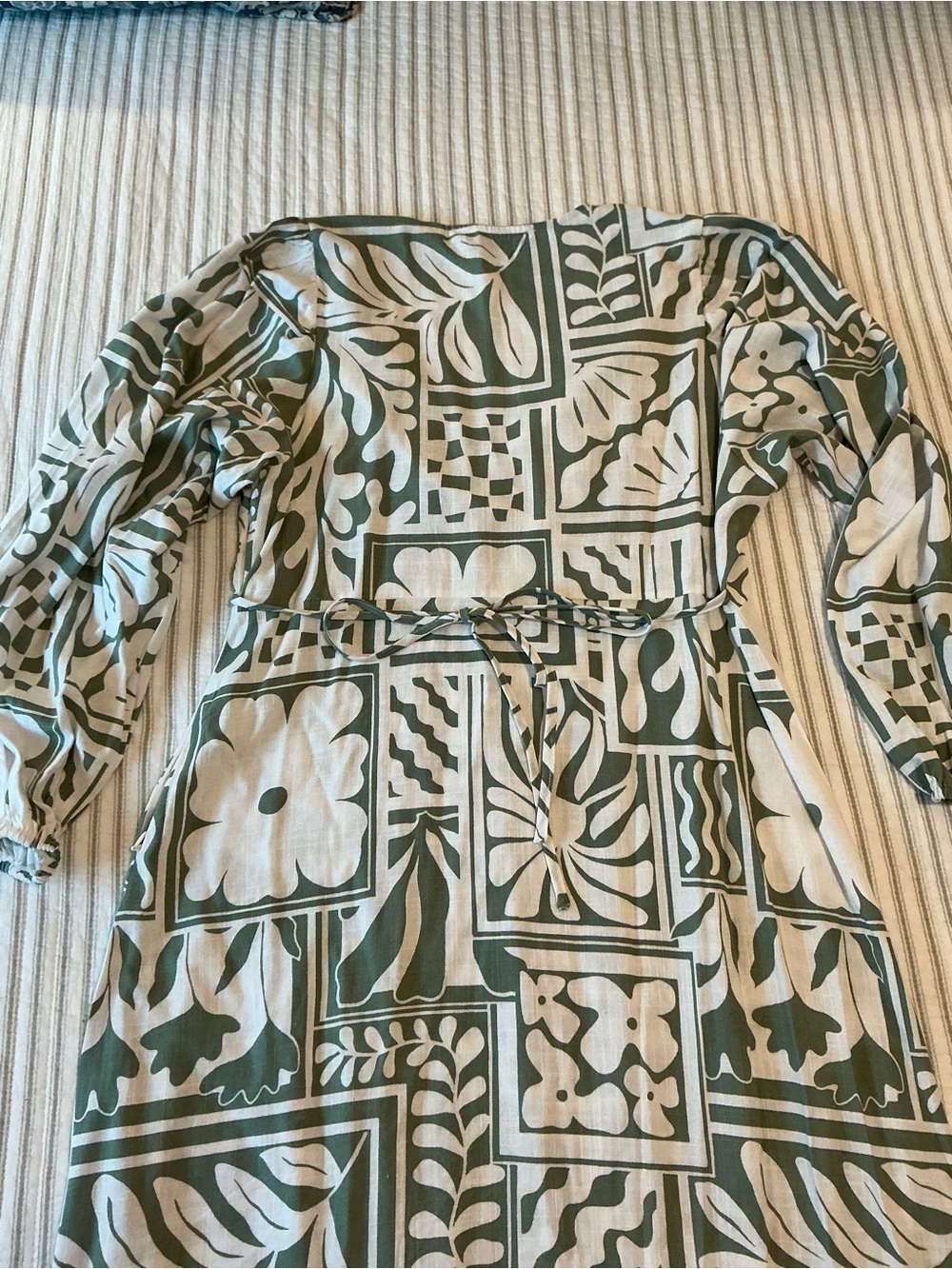 Petal & Pup Sage Green and White Printed Maxi Dress - Picture 7 of 9